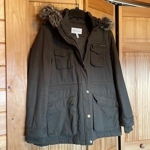 Womens Army green winter coat